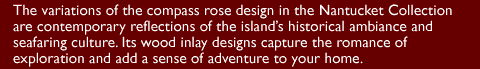 Contemporary variations of the compass rose design